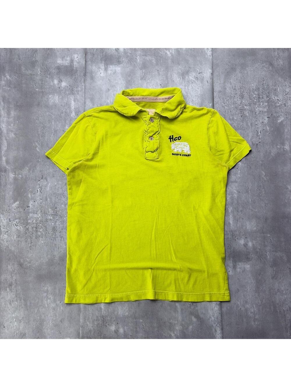Y2K Green Hollister Surf Grunge Polo Shirt